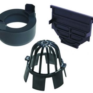 Accessory Pack including two end caps, debris/leaf cap and outlet connection