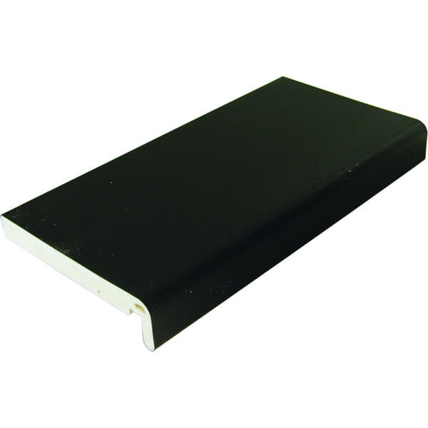 PVC Black Woodgrain Full Replacement Fascia Board 200mm x 18mm x 5m