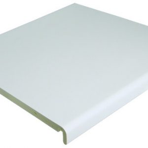 PVC White Full Replacement Fascia Board 404mm x 18mm x 5m Double Leg